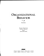 ORGANIZATIONAL BEHAVIOR  THIRD EDITION