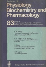 REVIEWS OF 83 PHYSIOLOGY BIOCHEMISTRY AND PHARMACOLOGY