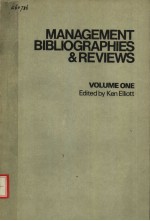 MANAGEMENT BIBLIOGRAPHIES & REVIEWS VOLUME 1