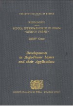 ITALIAN PHYSICAL SOCIETY PROCEEDINGS OF THE INTERNATIONAL SCHOOL OF PHYSICS 《ENRICO FERMI》 COURSE 74