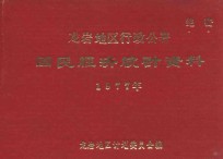 龙岩地区行政公署国民经济统计资料  1977年