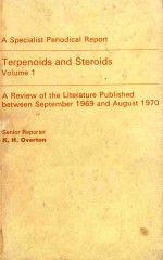 A SPECIALIST PERIODICAL REPORT TERPENOIDS AND STEROIDS VOLUME 1