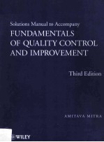 Solutions Manual to Accompany Fundamentals of Quality Control and Improvement Third Edition