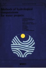 METHODS OF HYDROLOGICAL COMPUTATIONS FOR WATER PROJECTS