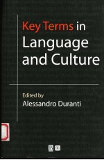 KEY TERMS IN LANGUAGE AND CULTURE