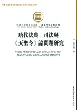 唐代法典、司法与《天圣令》诸问题研究