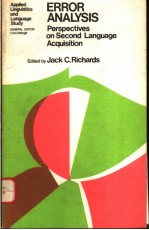 ERROR ANALYSIS:PERSPECTIVES ON SECOND LANGUAGE ACQUISITION