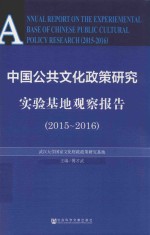 中国公共文化政策研究实验基地观察报告