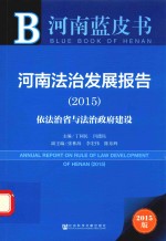 河南法治发展报告  2015  依法治省与法治政府建设  2015版