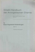 GMELIN HANDBUCH DER ANORGANISCHEN CHEMIE FE EISEN ORGANISCHE VERBINDUNGEN TEIL C 2