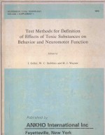 TEST METHODS FOR DEFINITION OF EFFECTS OF TOXIC SUBSTANCES ON BEHAVIOR AND NEUROMOTOR FUNCTION