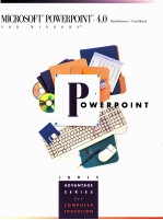 MICROSOFT R POWERPOINT R 4.0  FOR WINDOWS R