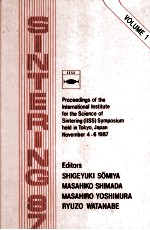 SINTERING'87 VOLUME 1