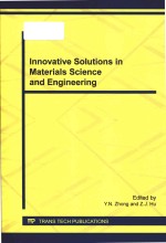 innovative solutions inmaterials science and engineering selected peer reviewed papers from the 2014