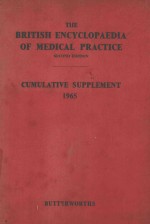 THE BRITISH ENCYCLOPAEDIA OF MEDICAL PRACITCE SECOND EDITION CUMULATIVE SUPPLEMENT 1965