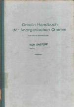 GMELIN HANDBUCH DER ANORGANISCHEN CHEMIE KOHLENSTOFF TEIL C 4