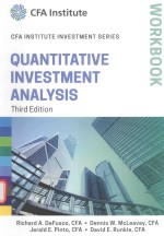 QUANTITATIVE INVESTMENT ANALYSIS WORKBOOK THIRD EDITION