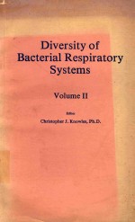 DIVERSITY OF BACTERIAL RESPIRATORY SYSTEMS VOLUME II