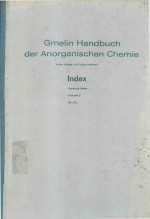 GMELIN HANDBUCH DER ANORGANISCHEN CHEMIE INDEX FORMULA INDEX VOLUME 3 BR3 C3