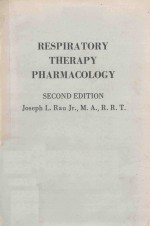 RESPIRATORY THERAPY PHARMACOLOGY SECOND EDITION