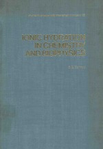 IONIC HYDRATION IN CHEMISTRY AND BIOPHYSICS