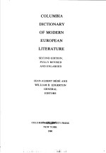 COLUMBIA DICTIONARY OF MODERN EUROPEAN LITERATURE  SECOND EDITION