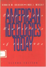 AMERICAN IDEOLOGIES TODAY  SECOND EDITION