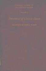 CHRONIC ILLNESS IN THE UNITED STATES VOLUME I PREVENTION OF CHRONIC ILLNESS