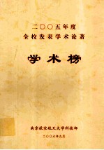 2005年度全校发表学术论著  学术榜