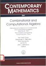 CONTEMPORARY MATHEMATICS 264  COMBINATORIAL AND COMPUTATIONAL ALGEBRA