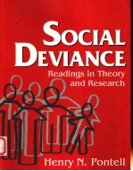 SOCIAL DEVIANCE  READINGS IN THEORY AND RESEARCH