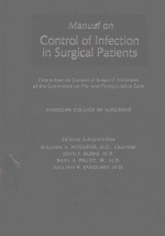 MANUAL ON CONTROL OF INFECTION IN SURGICAL PATIENTS