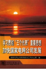 学习贯彻“三个代表”重要思想  加快国家电网公司发展