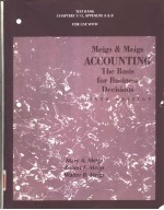 MEIGS AND MEIGS  ACCOUNTING  THE BASIS FOR BUSINESS DECISIONS  NINTH EDITION