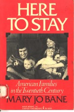 HERE TO STAY  AMERICAN FAMILIES IN THE TWENTIETH CENTURY