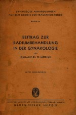 BEITRAG ZUR RADIUMBEHANDLUNG IN DER GYNAKOLOGIE