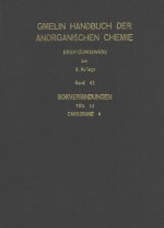 GMELIN HANDBUCH DER ANORGANISCHEN CHEMIE BAND 43 BORVERBINDUNGEN TEIL 12