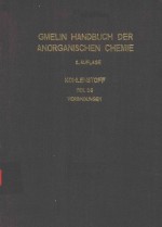 GMELIN HANDBUCH DER ANORGANISCHEN CHEMIE KOHLENSTOFF TEIL D6