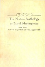 THE NORTON ANTHOLOGY OF WORLD MASTERPIECES PART THREE