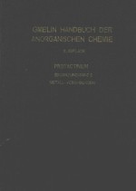 GMELIN HANDBUCH DER ANORGANISCHEN CHEMIE PROTACTINIUM ERGANZUNGSBAND 2