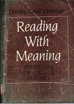 READING WITH MEANING  STRATEGIES FOR COLLEGE READING