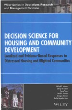 DECISION SCIENCE FOR HOUSING AND COMMUNITY DEVELOPMENT