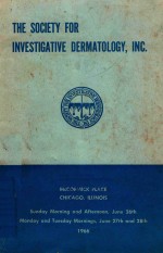 PROGRAM TWENTY SEVENTH ANNUAL MEETING OF THE SOCIETY FOR INVESTIGATIVE DERMATIOLOGY INC