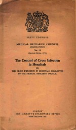 THE CONTROL OF CROSS INFECTION IN HOSPITALS