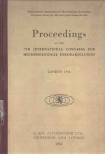 PRECEEDINGS OF THE 7TH INTERNATIONAL CONGRESS FOR MICROBIOLOGCIAL STANDARDIZATION