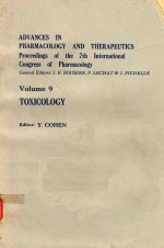 ADVANCES IN PHARMACOLOGY AND THERAPEUTICS VOLUME 9 TOXICOLOGY