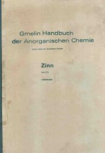 GMELIN HANDBUCH DER ANORGANISCHEN CHEMIE XINN TEIL C 3