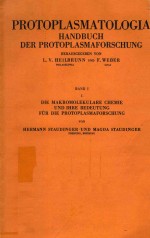 DIE MAKROMOLEKULARE CHEMIE UND IHRE BEDEUTUNG FUR DIE PROTOPLASMAFORSCHUNG