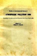 STUDIES IN ENIVERONMENTAL SCIENCE 8  ATMOSPHERIC POLLUTION 1980 PROCEEDINGS OF THE 14TH INTERNATIONA