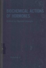 BIOCHEMICAL ACTIONS OF HORMONES VOLUME II